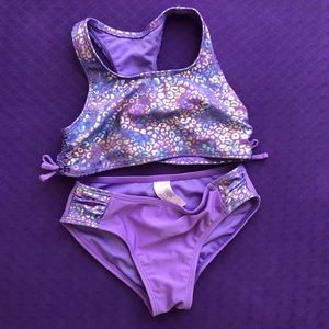 Purple Leopard Bathing Suit